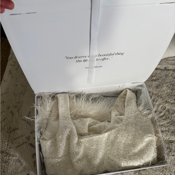 White Nadine Merabi EVIE WHITE DRESS with box - Picture 2 of 6